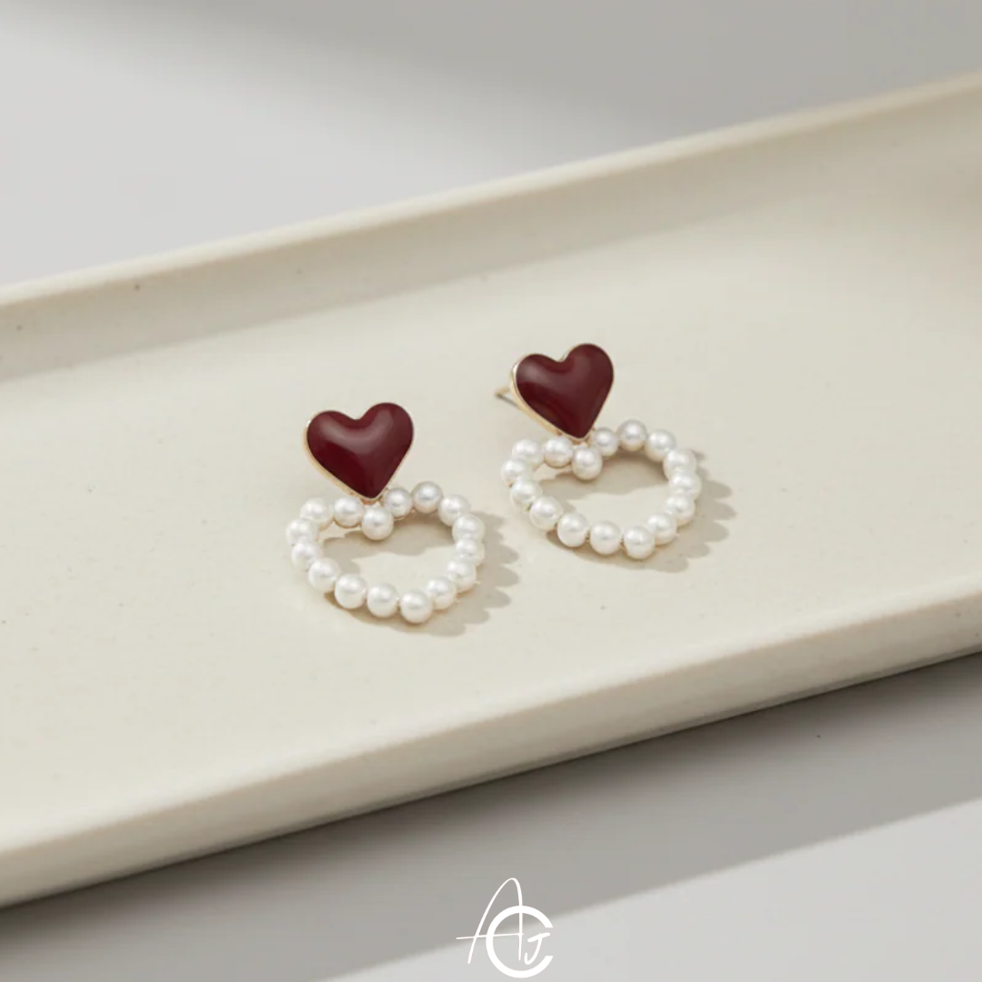 Hearty Pearl Earrings