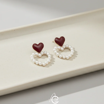 Hearty Pearl Earrings