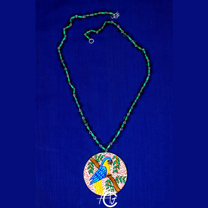 Statement Necklace, Handpainted : Handmade