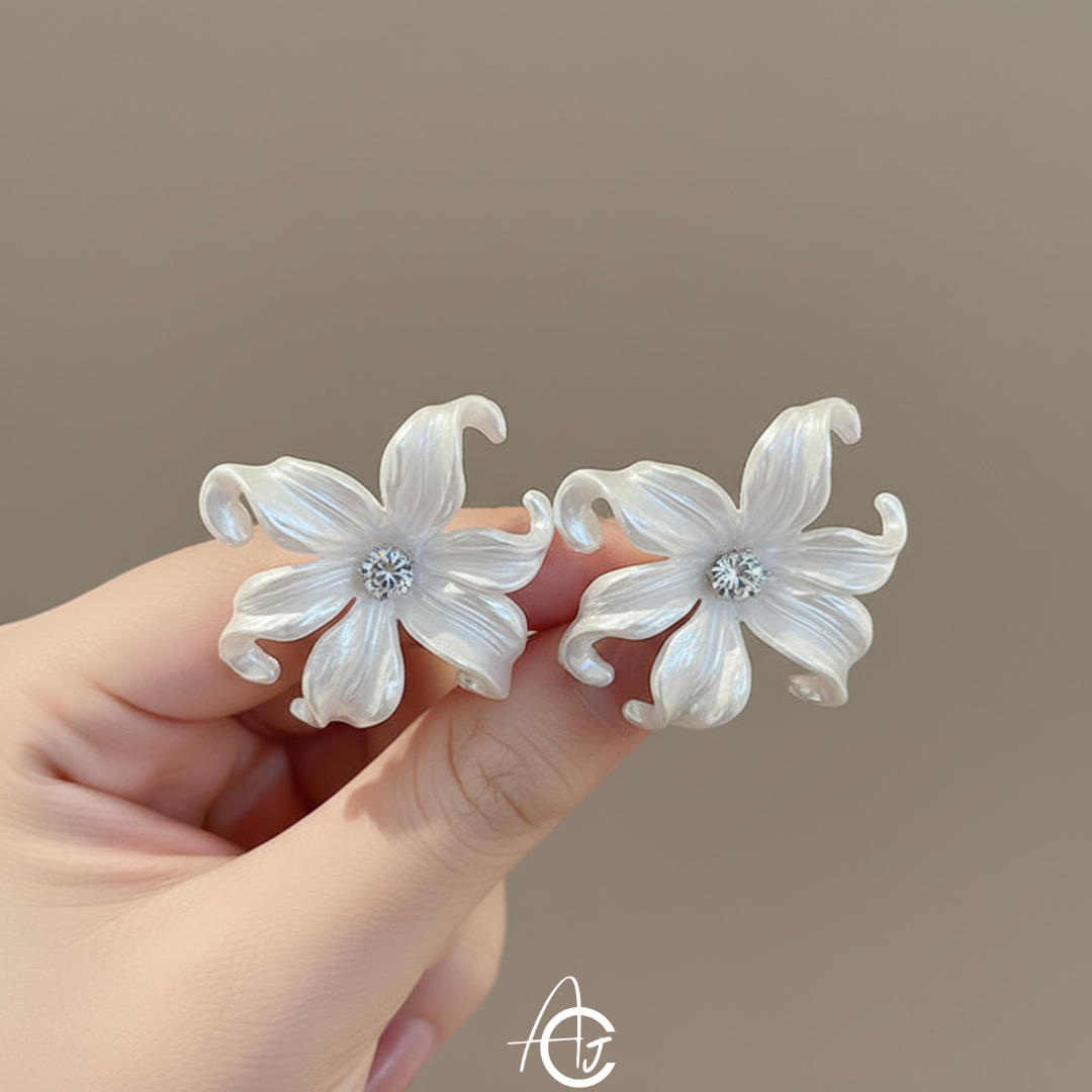 Flower Big Earrings