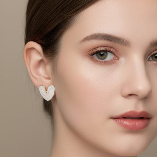 Shiney Heart Earrings