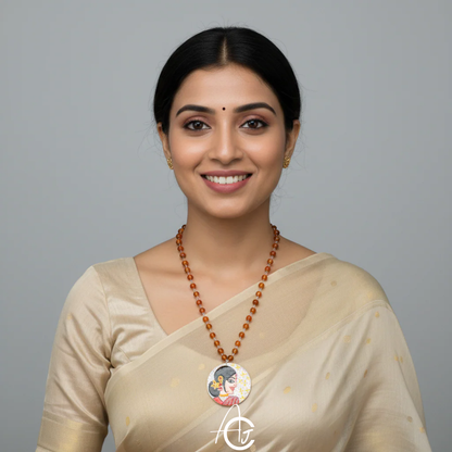 Statement Necklace, Handpainted : Handmade