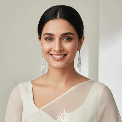 Pearl Chain Earrings