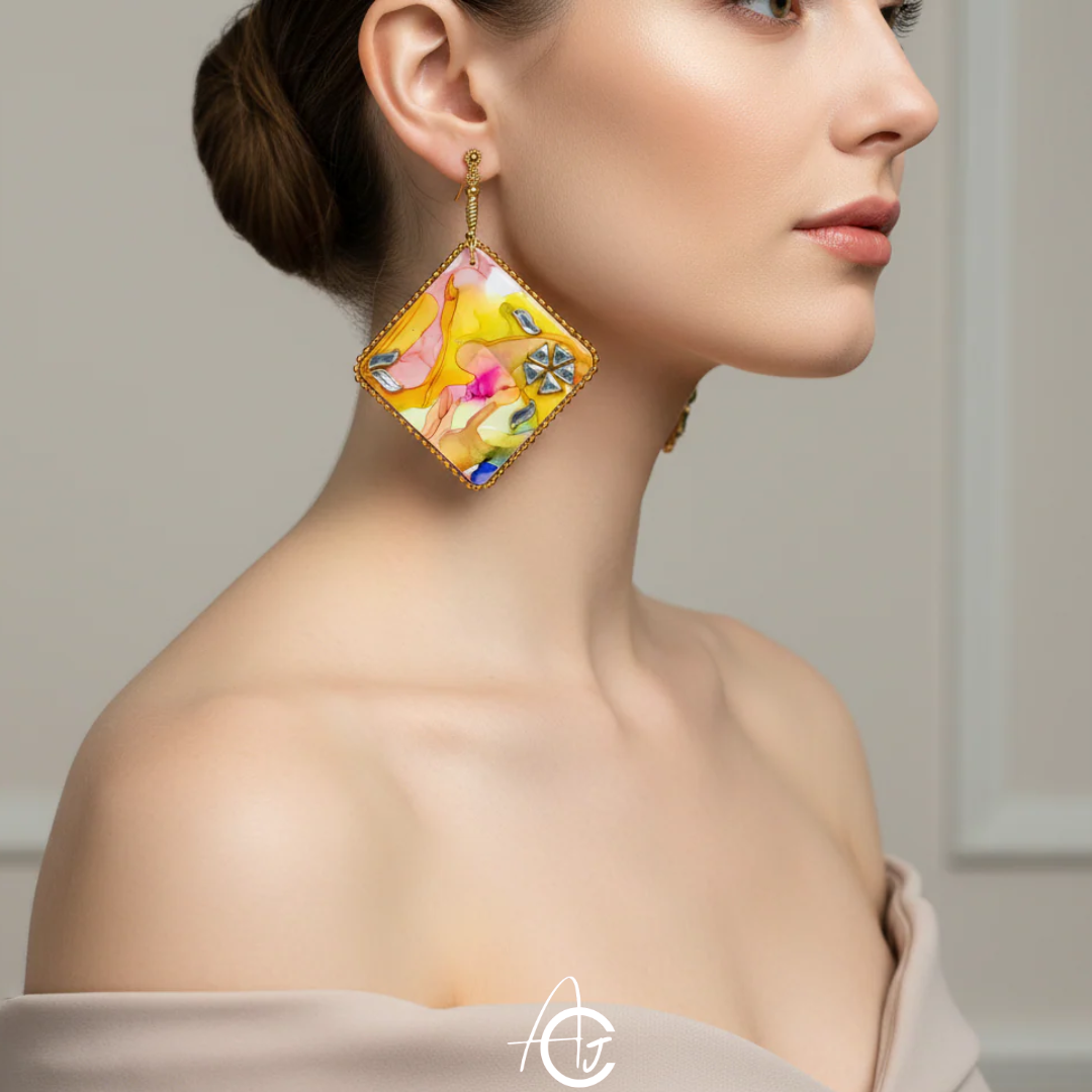 Fluid Earrings : Handmade