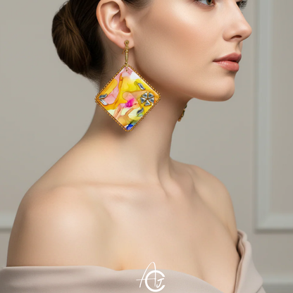 Fluid Earrings : Handmade