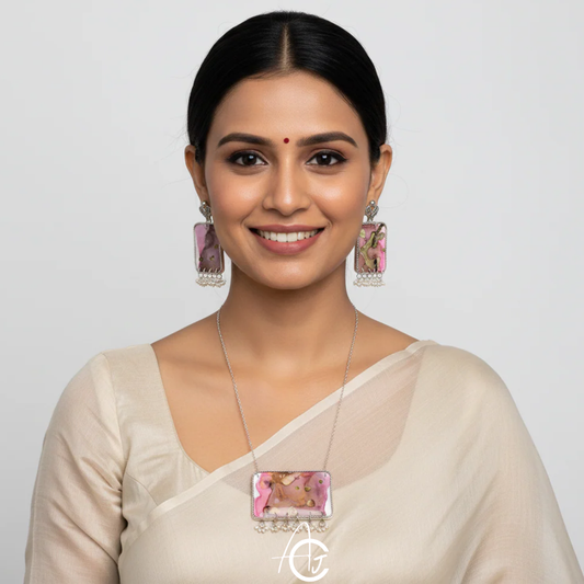 Fluid Necklace Set : Handmade