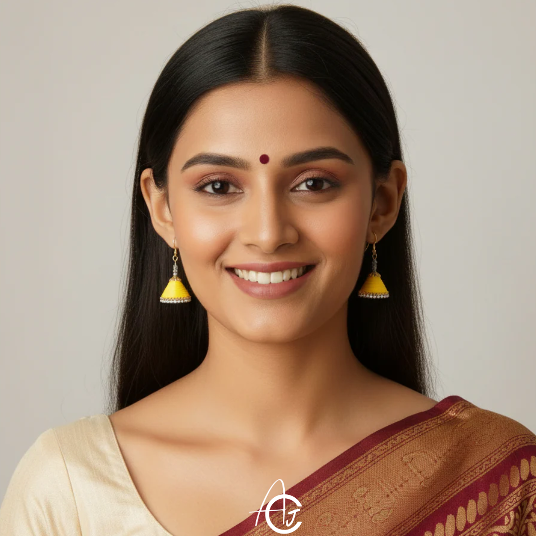 Statement  Jhumka : Handmade
