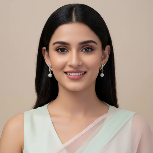 Bling Cross Earrings