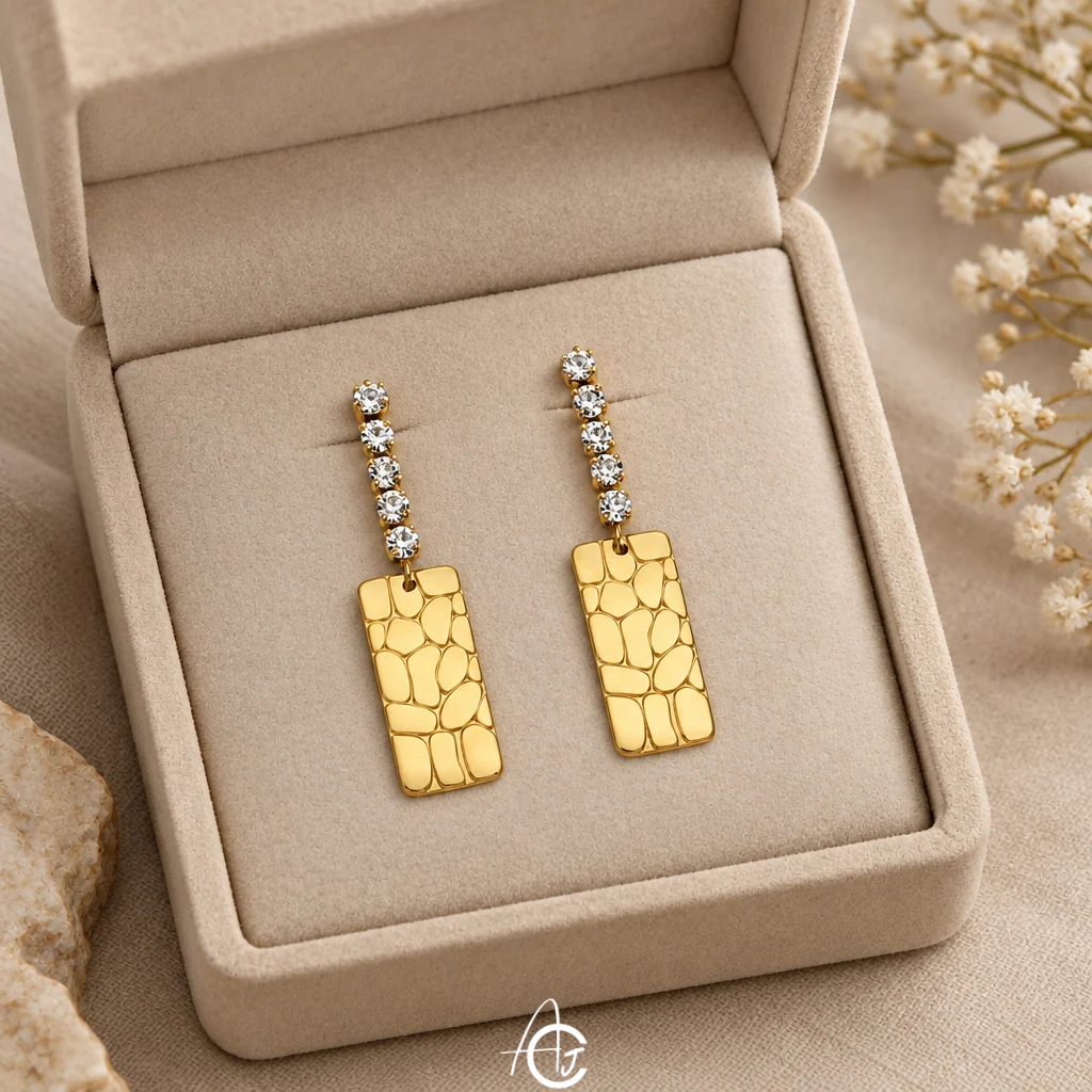 Diamond Drop Earrings