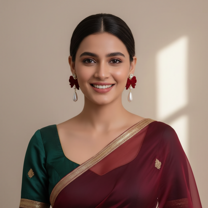 Cocktail Big Bow Earrings