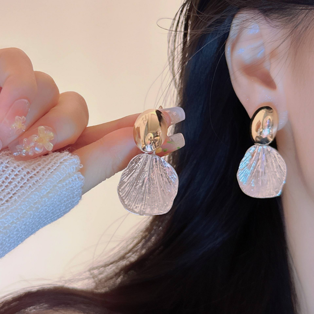 Drop Dual Tone Earrings