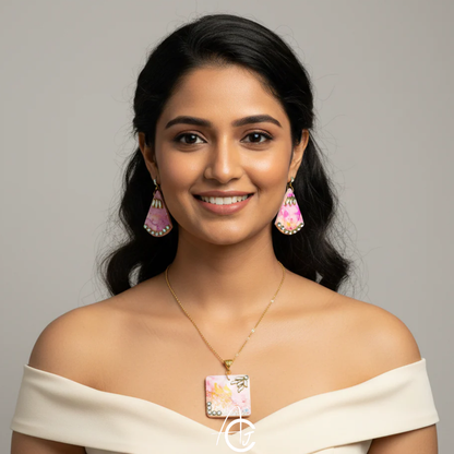 Fluid Necklace Set : Handmade