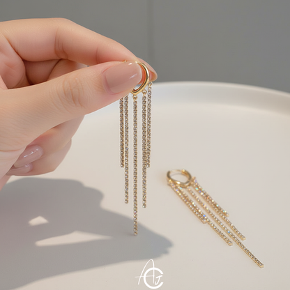 Bling Long Chain Earrings