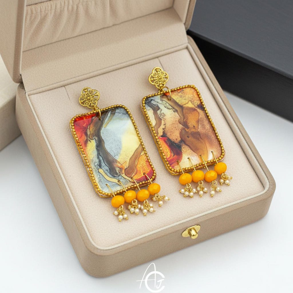 Fluid Earrings : Handmade