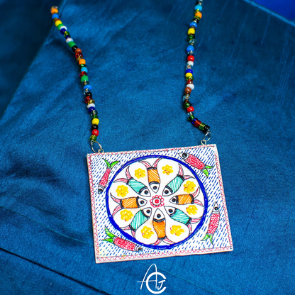 Statement Necklace, Handpainted : Handmade