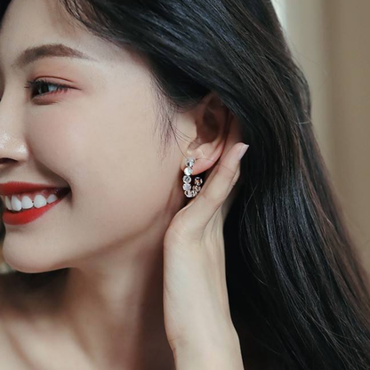 Crystal Statement Hoop Earrings