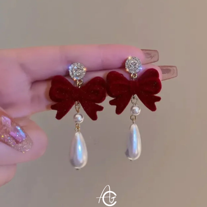 Cocktail Big Bow Earrings