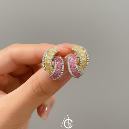 Whirl Stud Jazzy Earrings