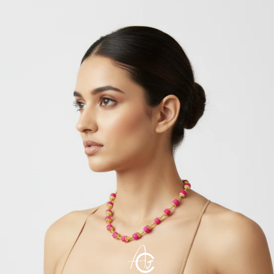 Beads Statement Necklace : Handmade