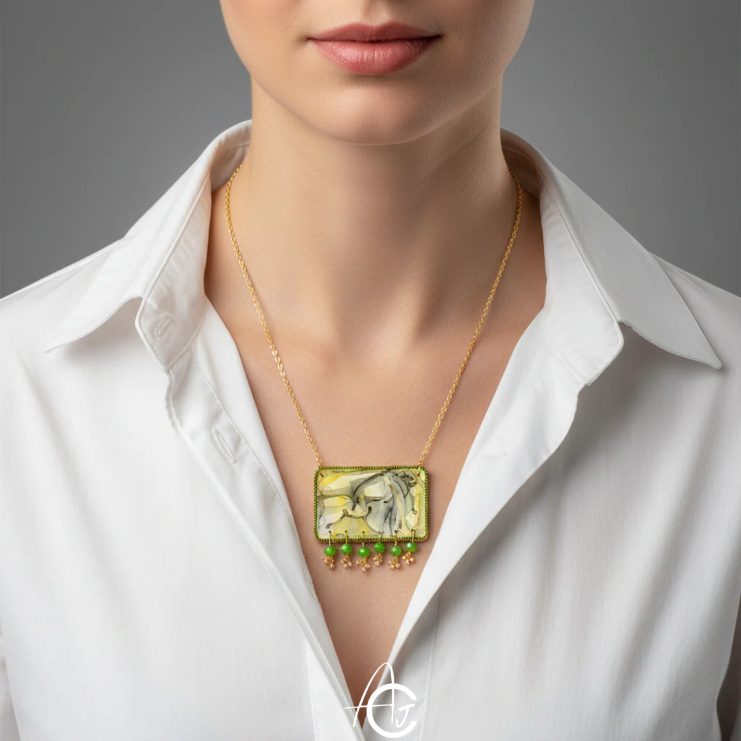 Fluid Necklace : Handmade