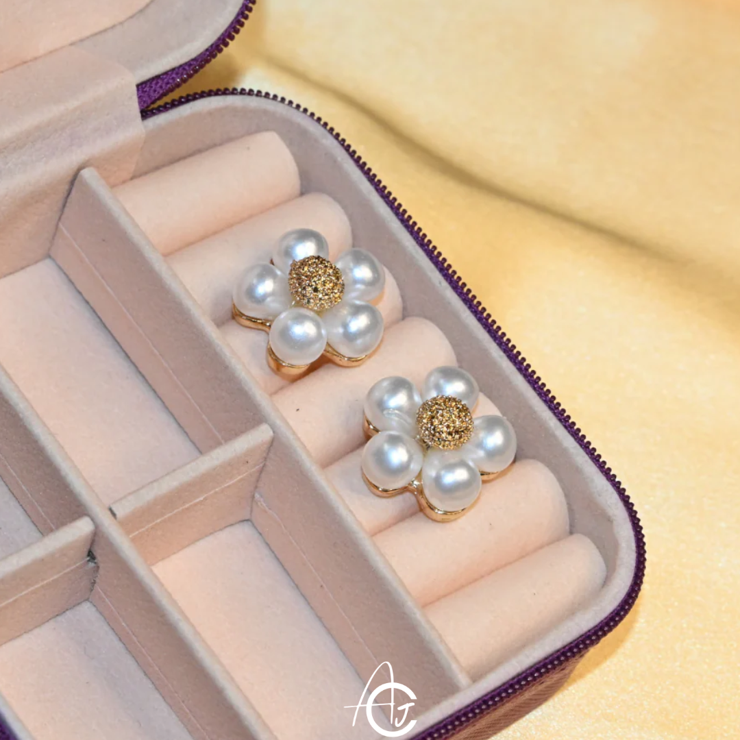 Pearl Flower Earrings