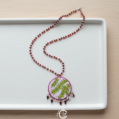 Statement Necklace, Handpainted : Handmade