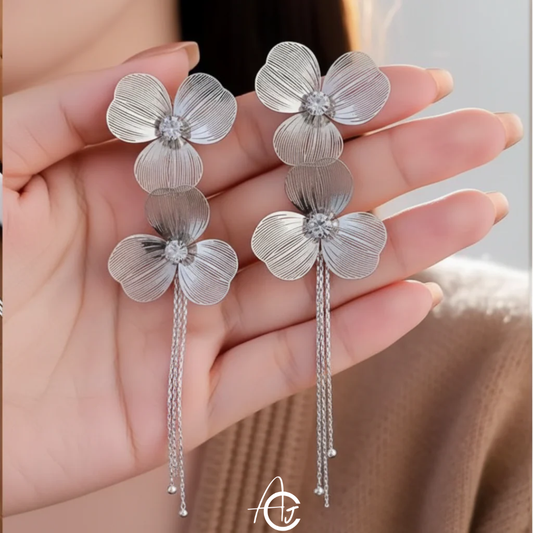 Daisy Long Chain Earrings