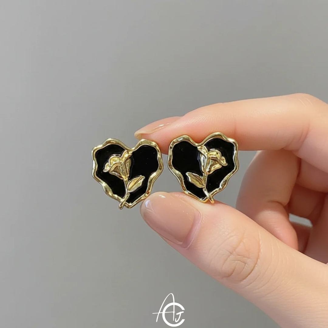 Floral Hearty Earrings