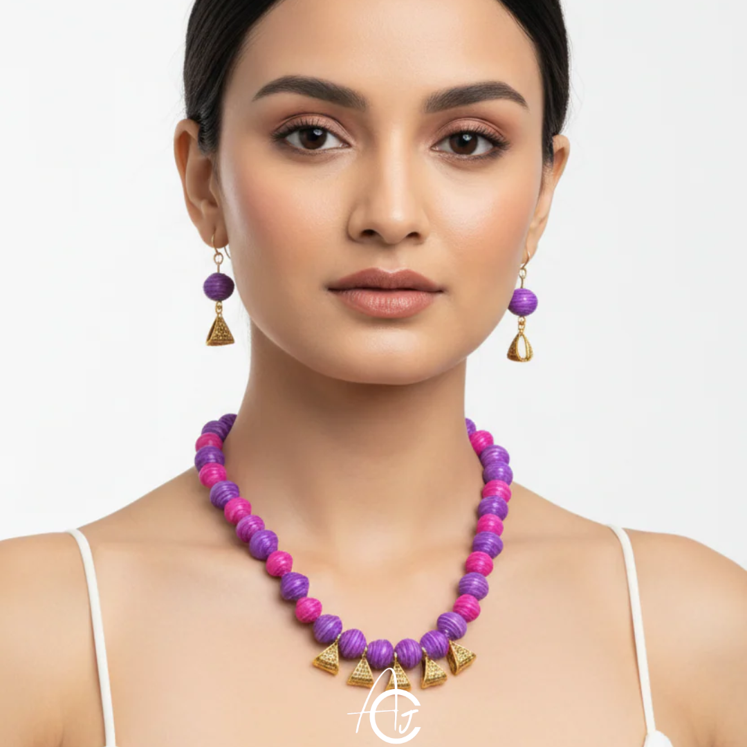 Beads Necklace Set : Handmade