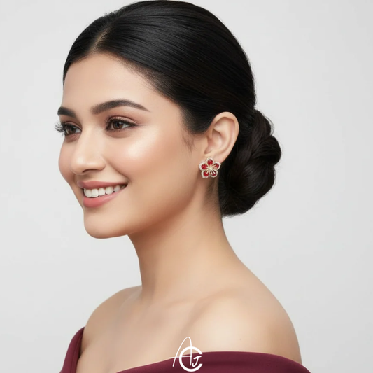 Flower Bling Earrings