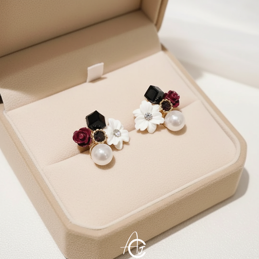 Flower Wine Earrings