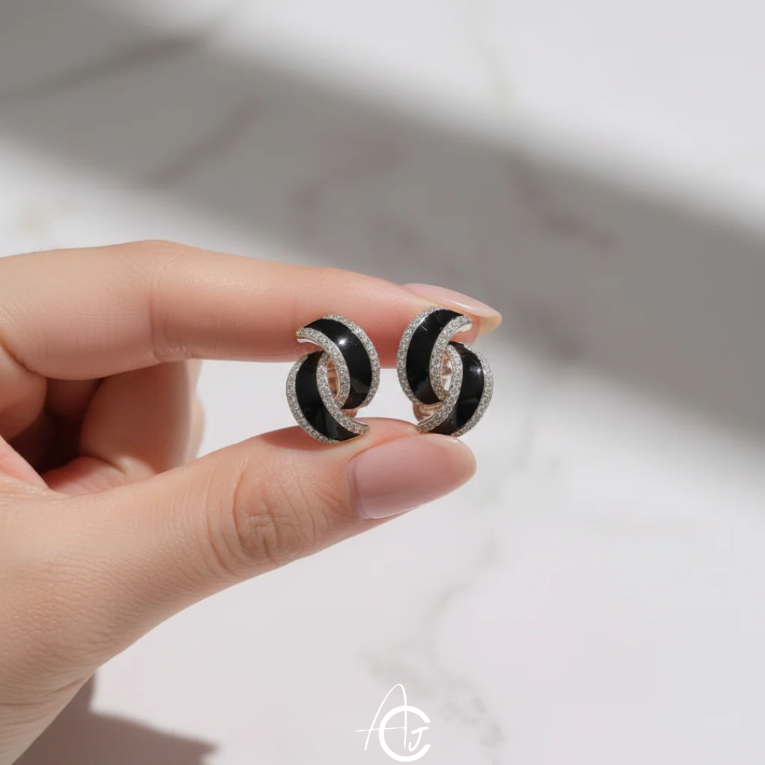 Whirl Stud Jazzy Earrings