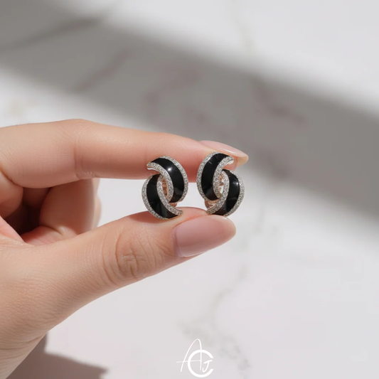 Whirl Stud Jazzy Earrings