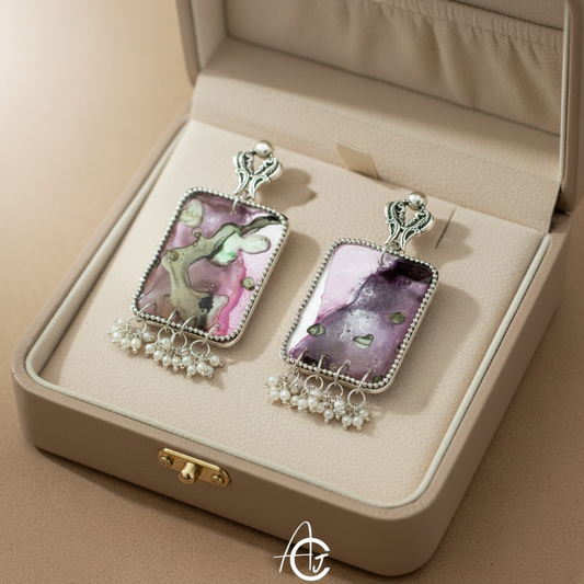 Fluid Earrings : Handmade