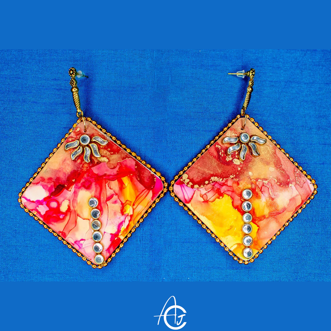 Fluid Earrings : Handmade