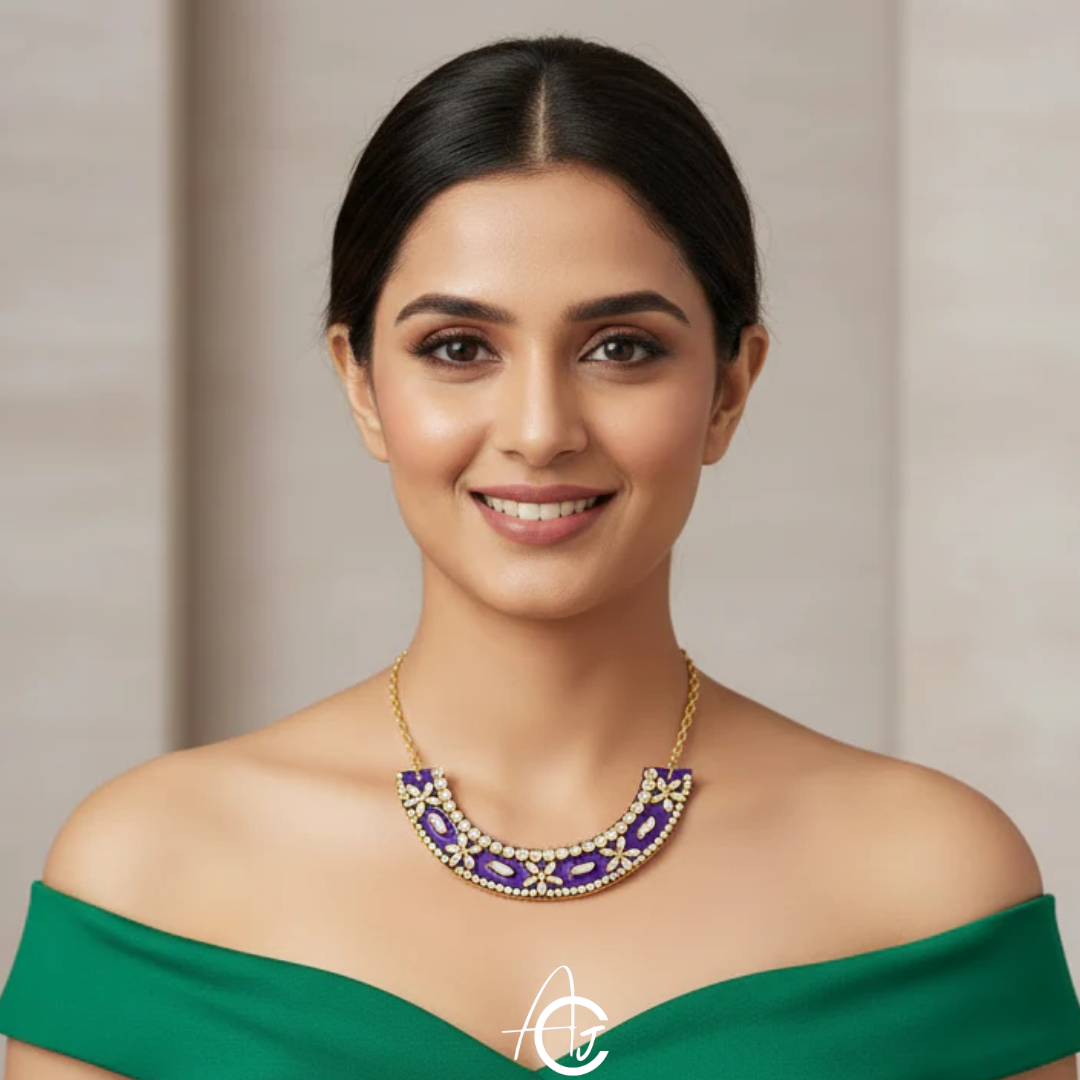 Statement Kundan Necklace : Handmade