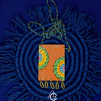 Statement Necklace, Handpainted : Handmade