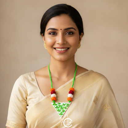 Statement  Necklace Set, Handpainted : Handmade