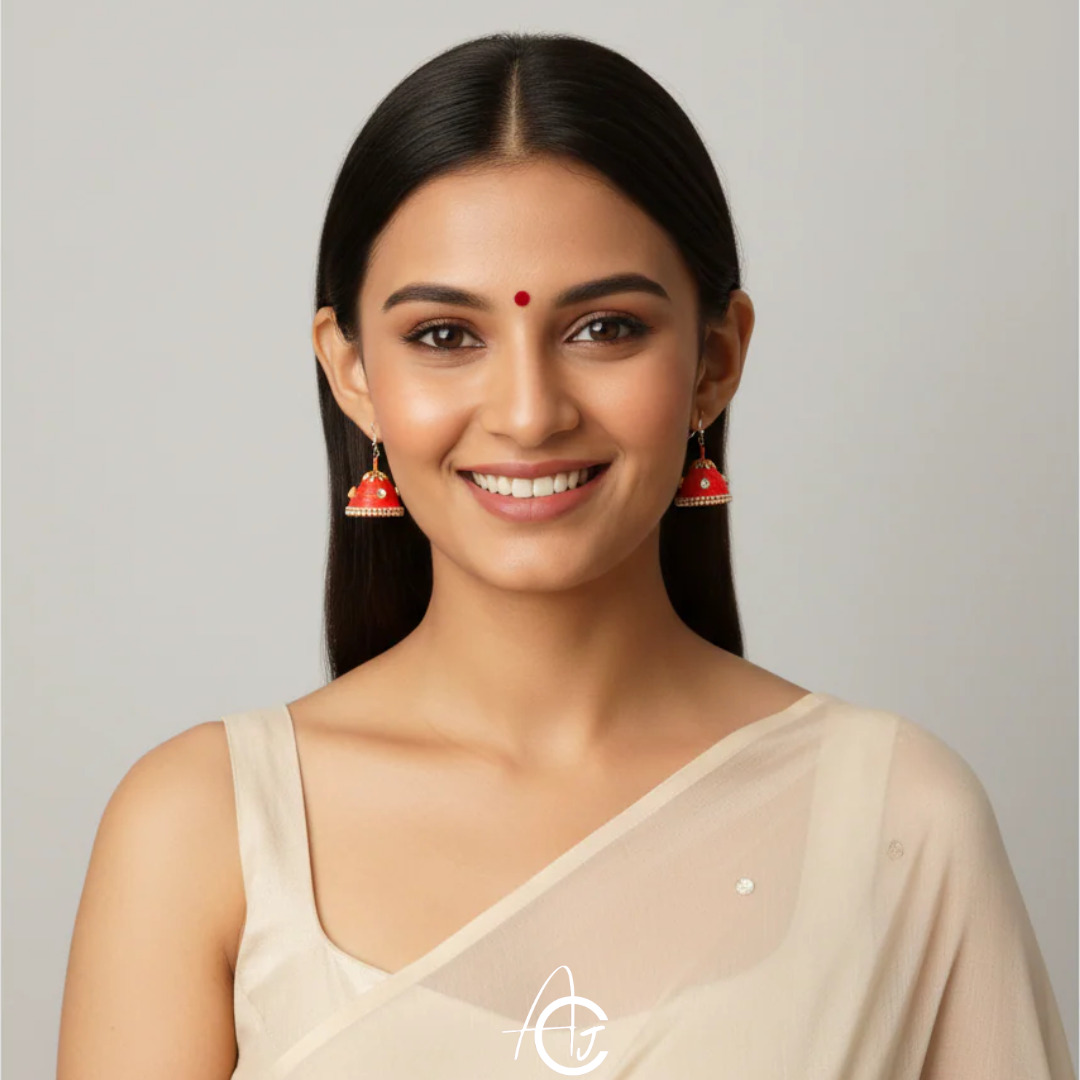 Statement  Jhumka : Handmade