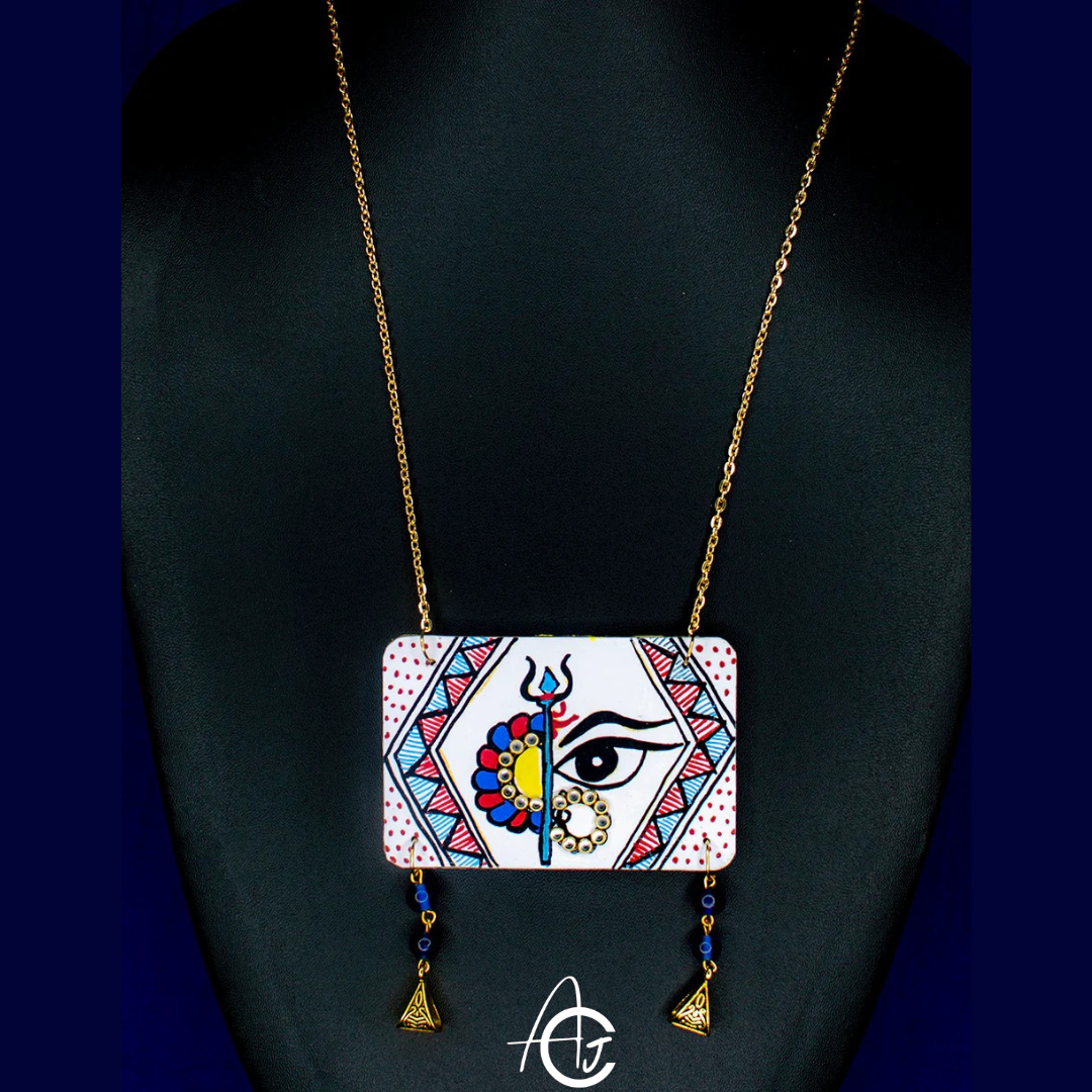 Statement Necklace, Handpainted : Handmade