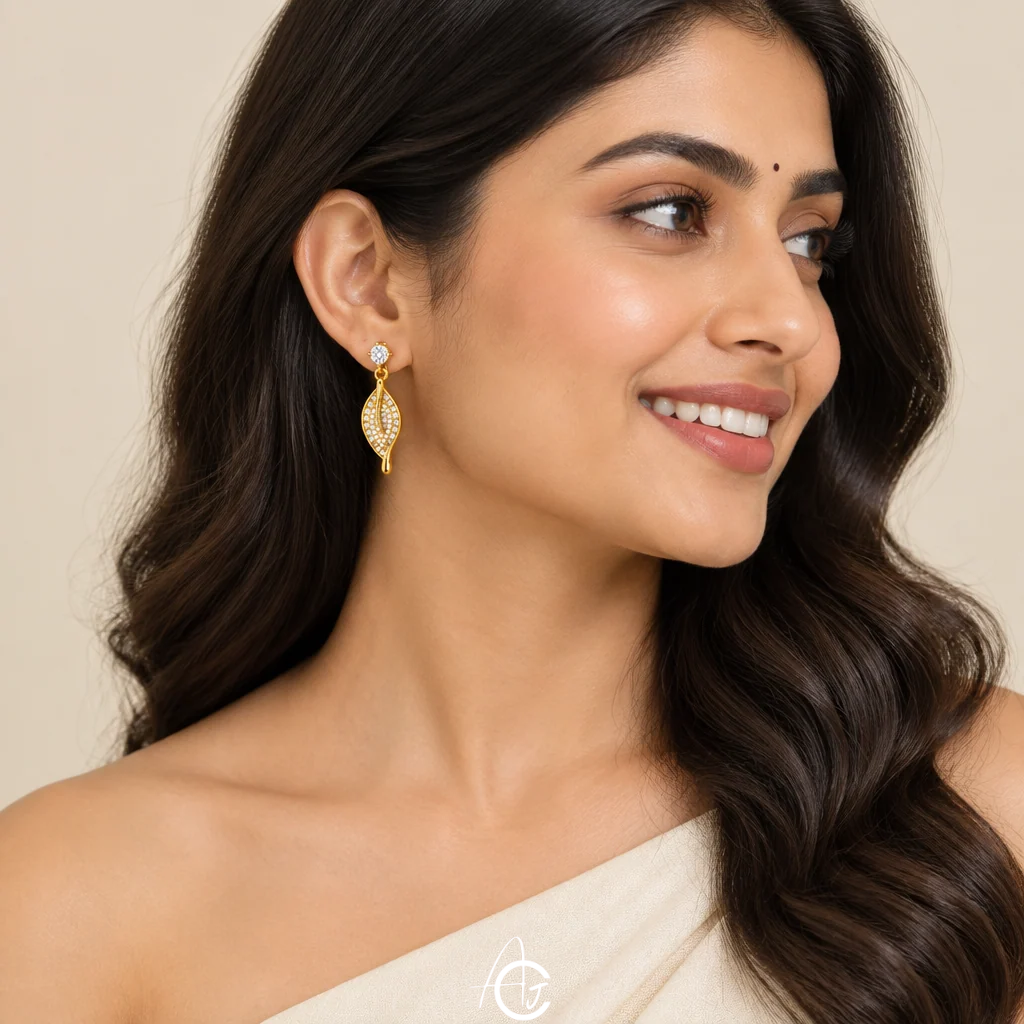 Leaf Drop Earrings