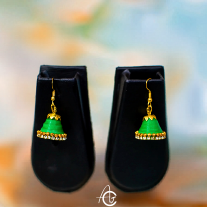 Statement Jhumka Earrings : Handmade