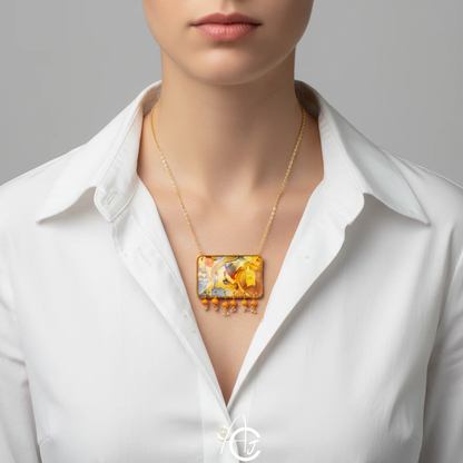 Fluid Necklace : Handmade