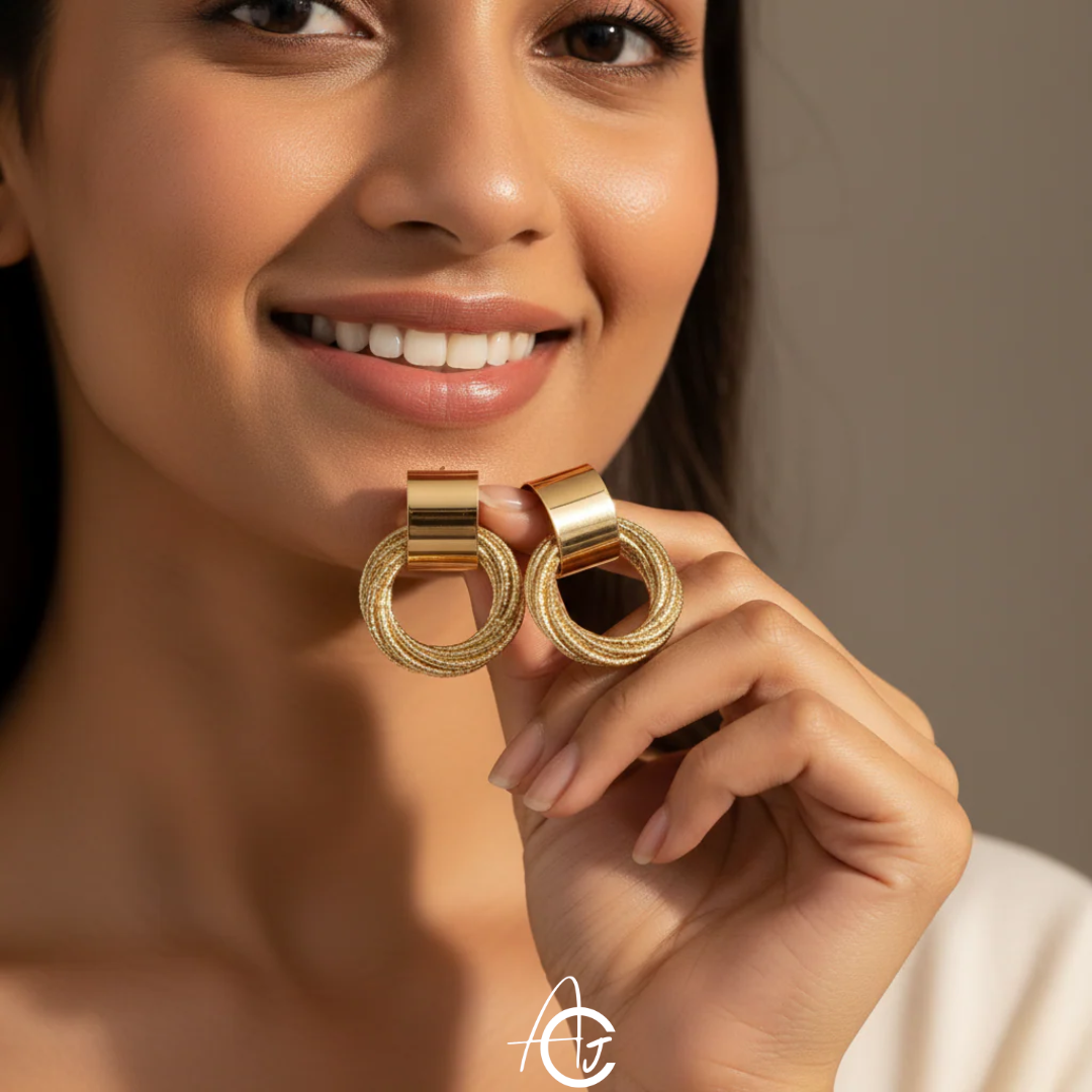 Gold Plated Minimal Earrings