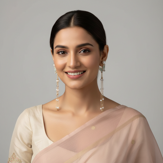 Butterfly Long Chain Earrings