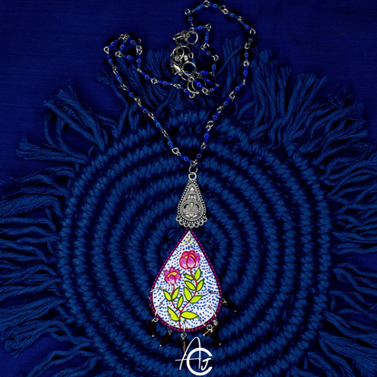 Statement Necklace, Handpainted : Handmade