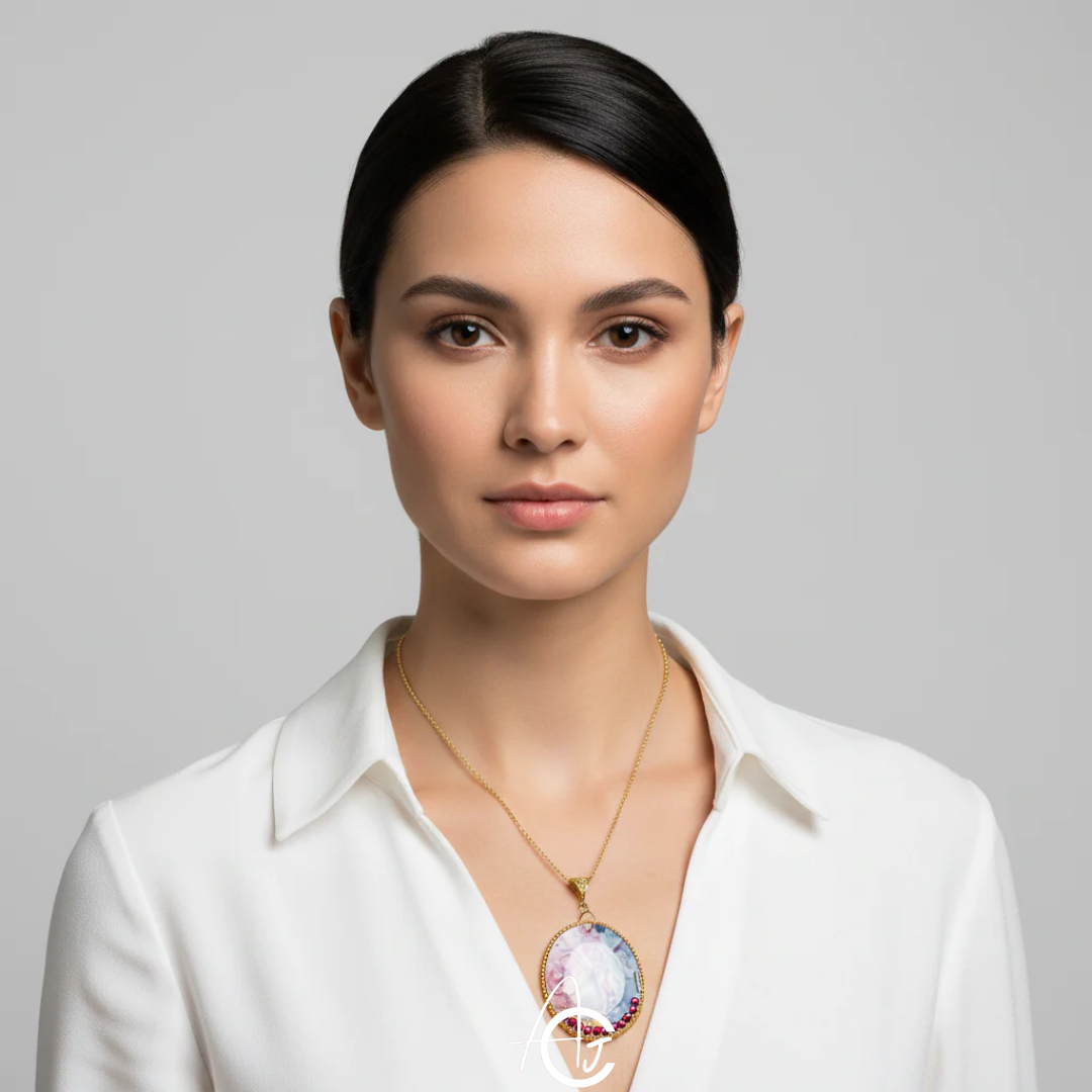 Fluid Necklace : Handmade