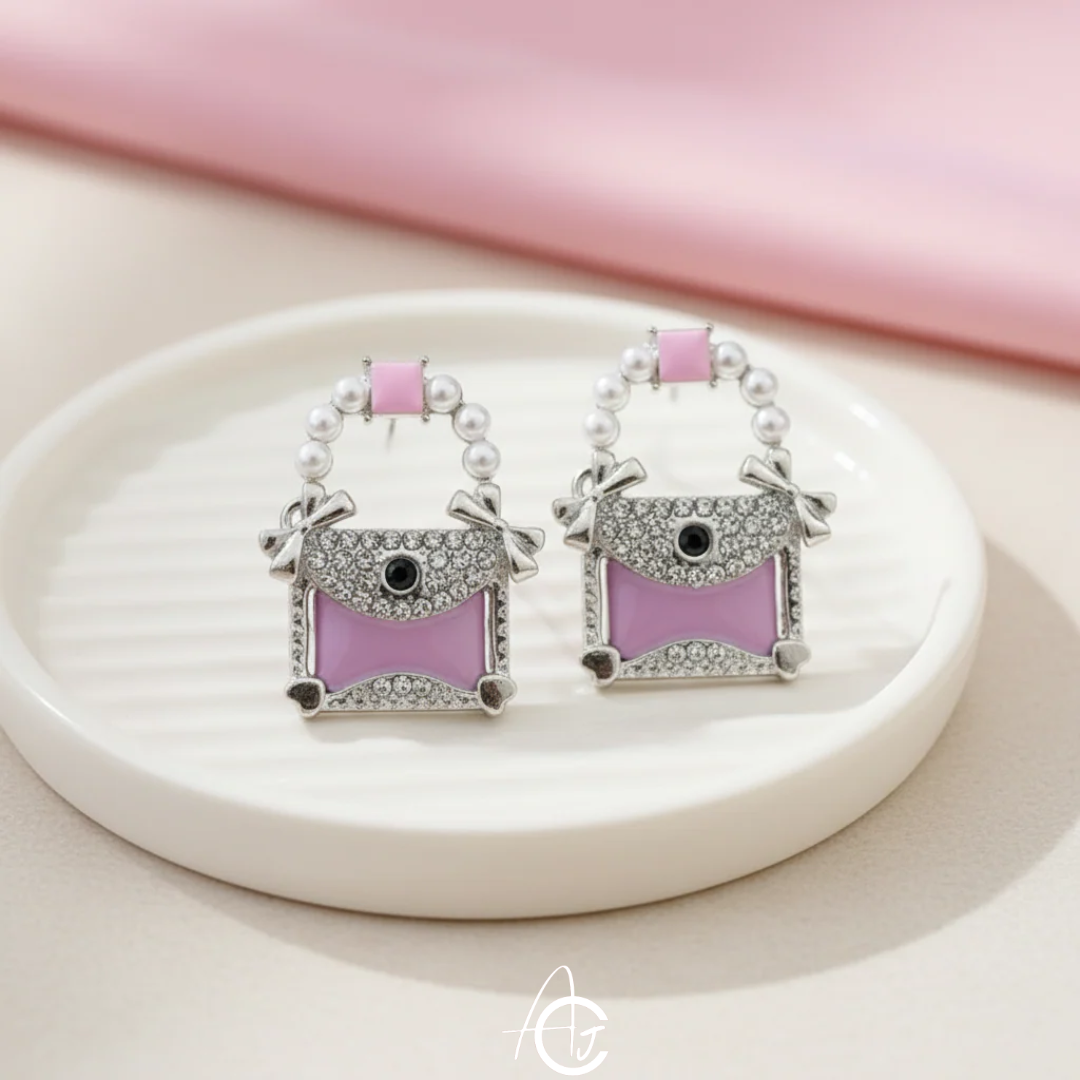 Pretty Purse Earrings
