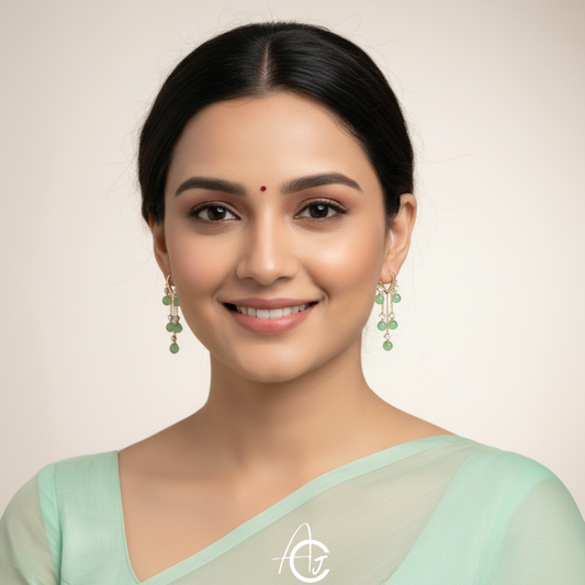 Pretty Crystal Hoop Earrings