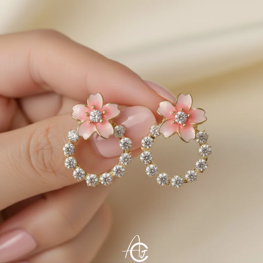 Bling Daisy Earrings